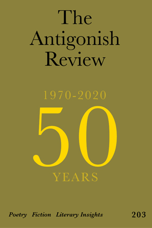 Cover for issue 203 of The Antigonish Review